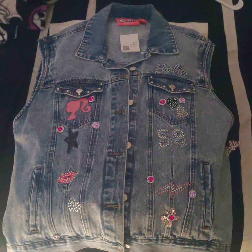 Forever 21 X Barbie Jacket Vest W/ matching Shorts
